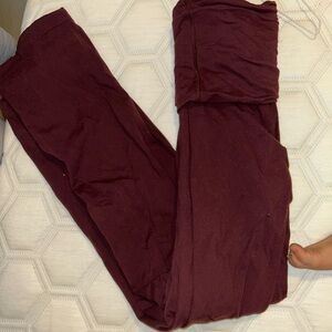 Burgundy Leggings